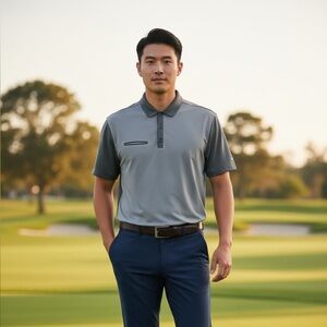 Nike Men's Charcoal Polo Shirt